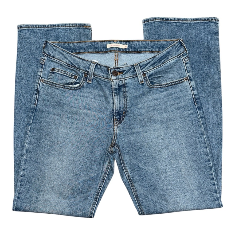 Levi's Superlow Bootcut Jeans Womens 31 NWOT Low Rise Blue Denim
